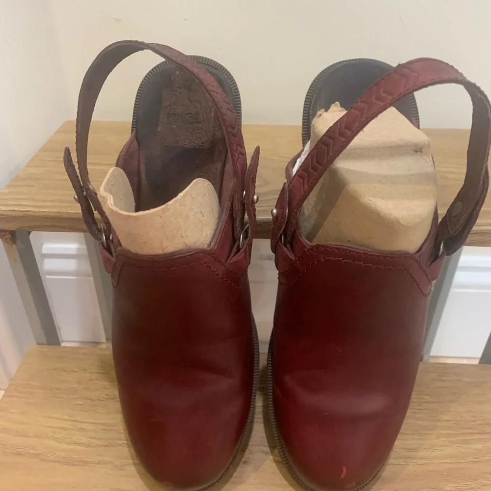 Teva Burgundy Foxy Clog Leather - Picture 4 of 11
